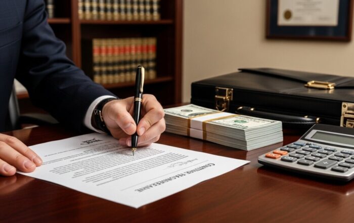 what percentage lawyers take from settlements