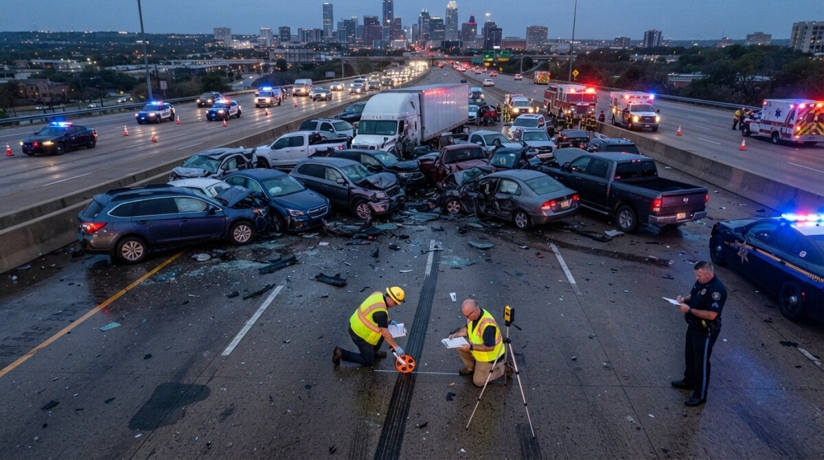 how chain reaction accidents are analyzed